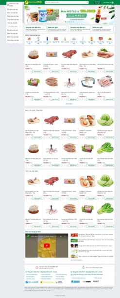 Bán thực phẩm sạch Bách hóa xanh