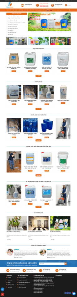 Bán hàng về chất tẩy rửa công nghiệp