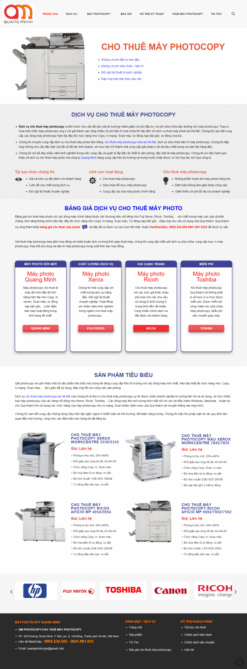 dịch vụ về cho thuê máy Photocopy