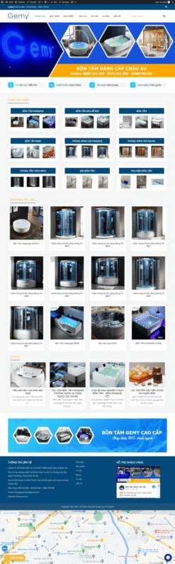 Thiết bị bồn tắm xông hơi GEMY