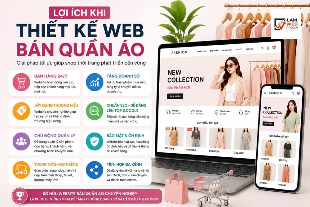 Lợi Ích Khi Thiết Kế Web Bán Quần Áo
