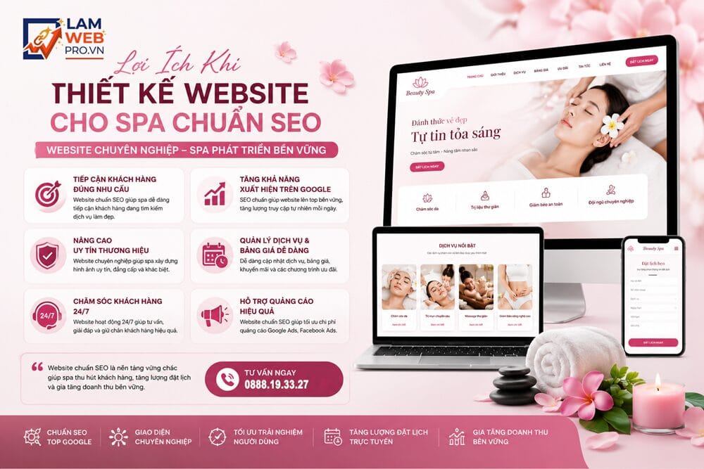 Lợi Ích Khi Thiết Kế Website Cho Spa Chuẩn SEO