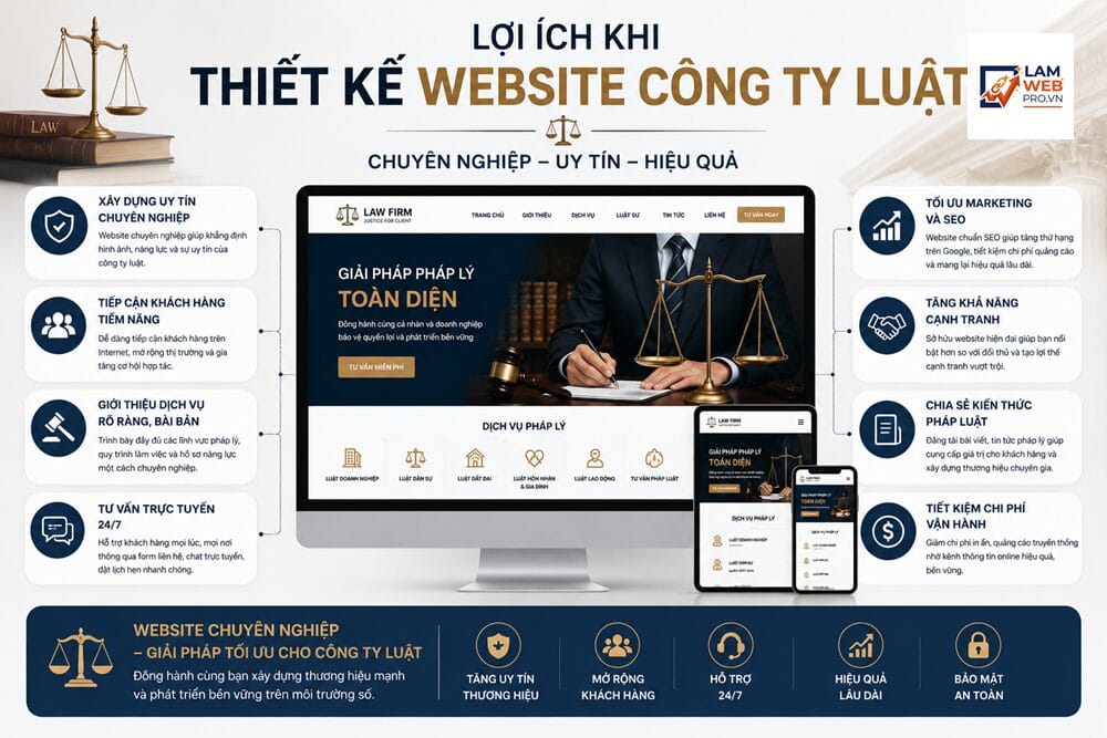 Lợi Ích Khi Thiết Kế Website Công Ty Luật