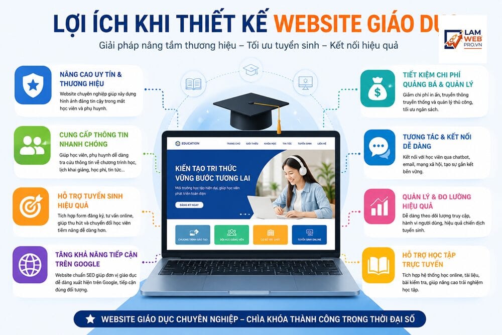 Lợi Ích Khi Thiết Kế Website Giáo Dục