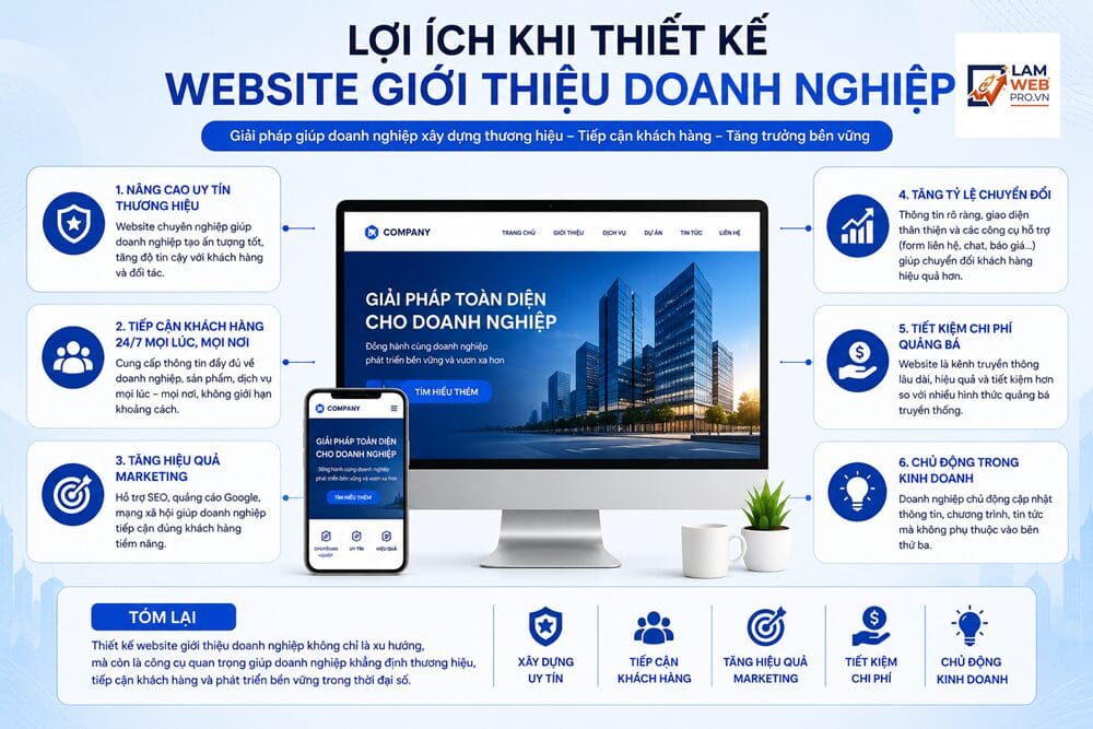 Lợi Ích Khi Thiết Kế Website Giới Thiệu Doanh Nghiệp