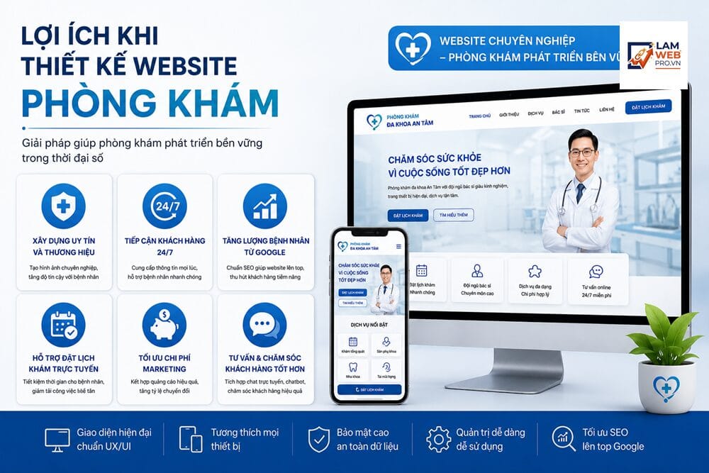 Lợi Ích Khi Thiết Kế Website Phòng Khám