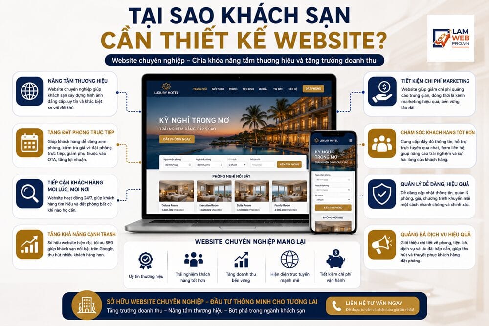 Tại Sao Khách Sạn Cần Thiết Kế Website
