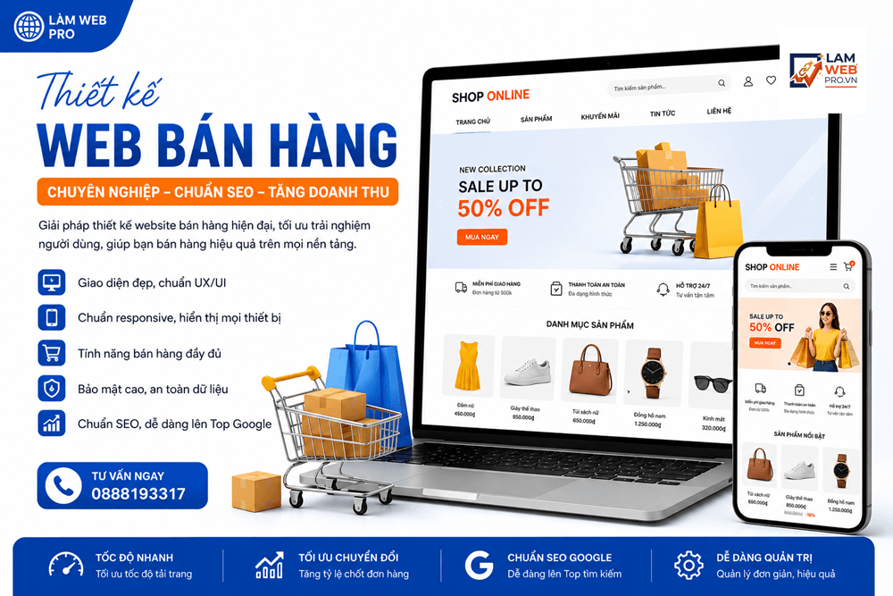Thiết Kế Web Bán Hàng Chuyên Nghiệp