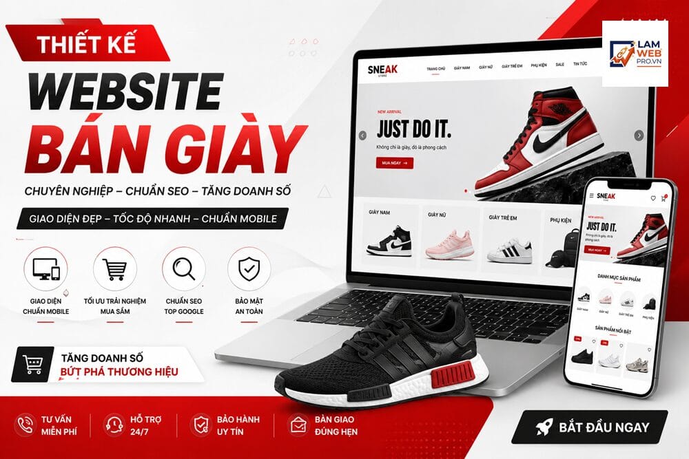 Thiết Kế Website Bán Giày