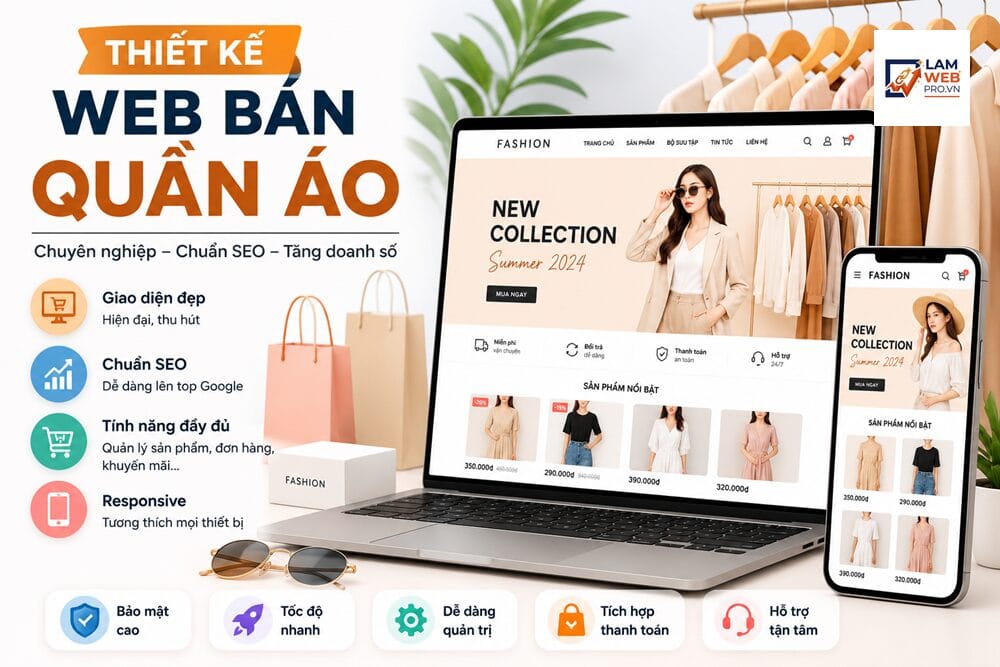 Thiết Kế Website Bán Quần Áo