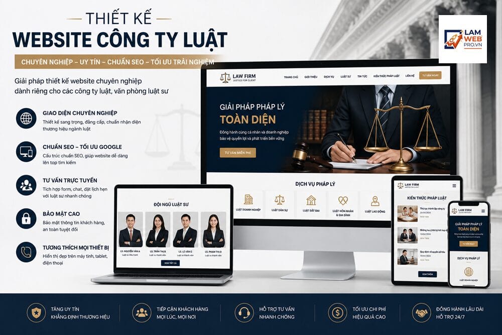 Thiết Kế Website Công Ty Luật