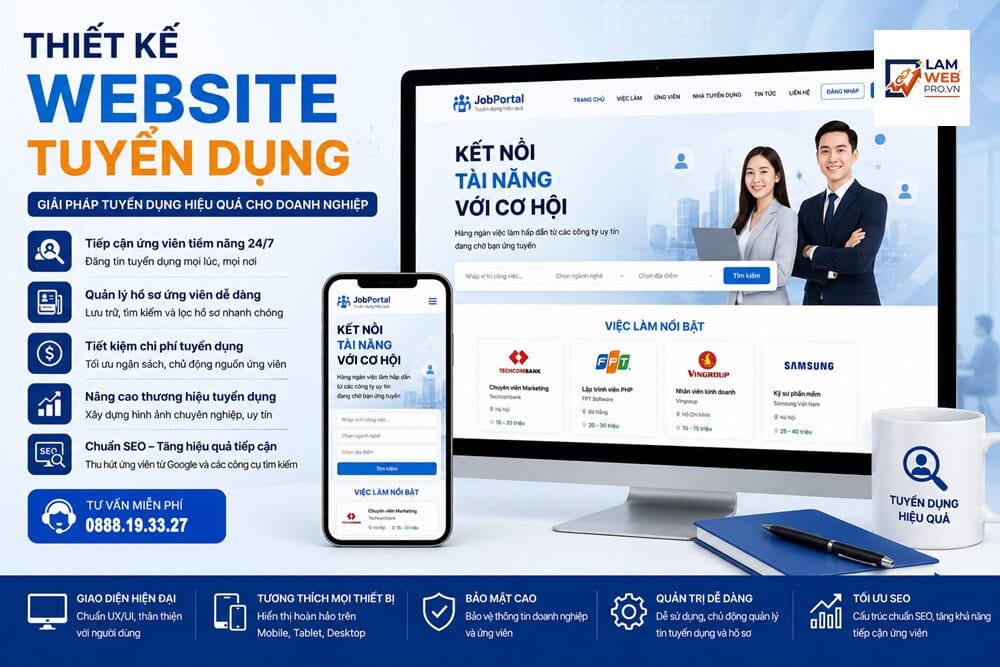 Thiết Kế Website Tuyển Dụng