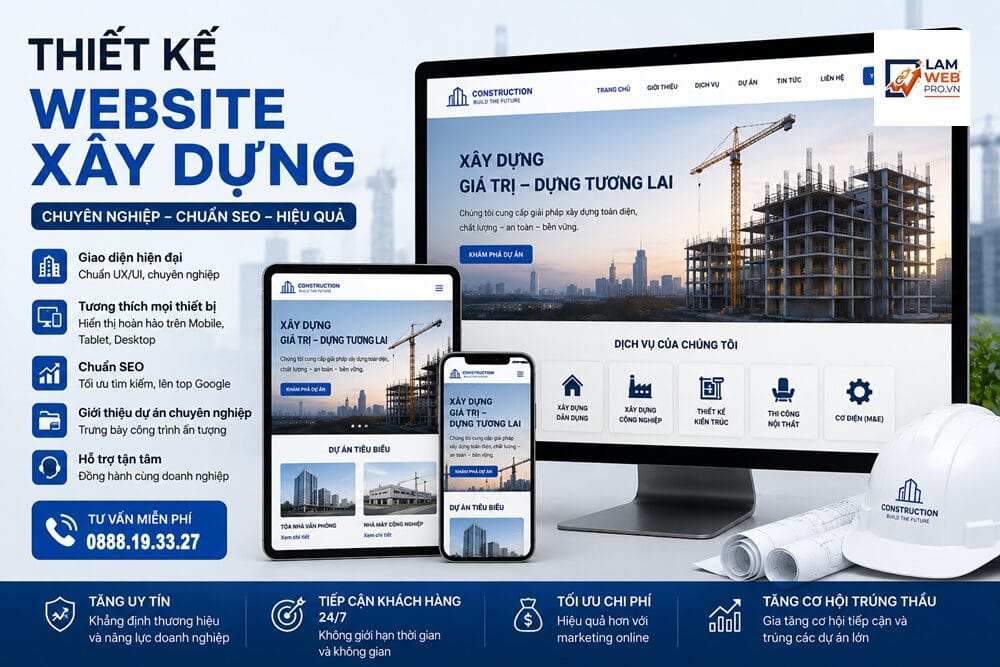 Thiết Kế Website Xây Dựng