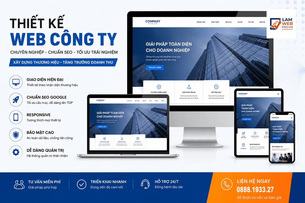 thiết kế website công ty