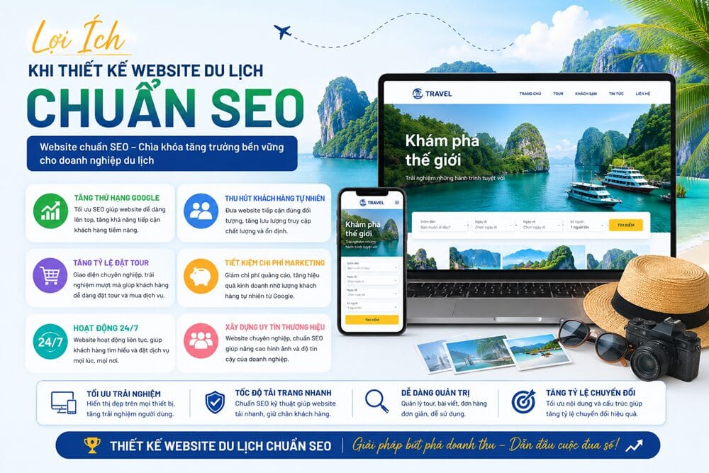 Lợi Ích Khi Thiết Kế Website Du Lịch Chuẩn SEO