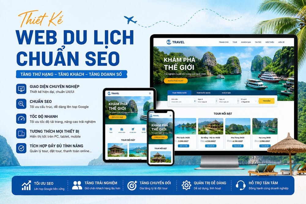 Thiết Kế Web Du Lịch Chuẩn SEO