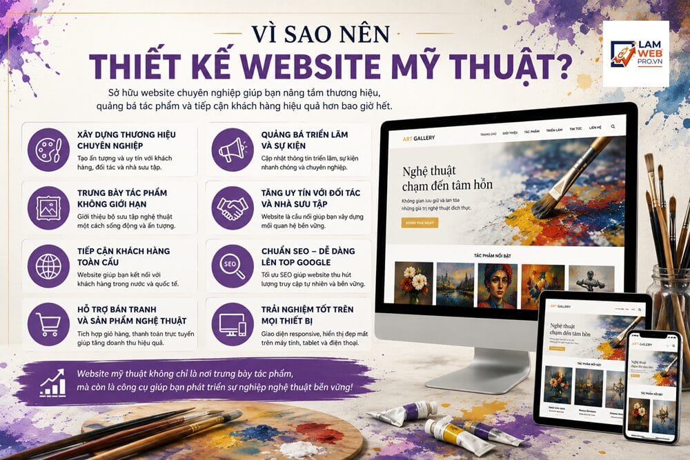 Vì Sao Nên Thiết Kế Website Mỹ Thuật