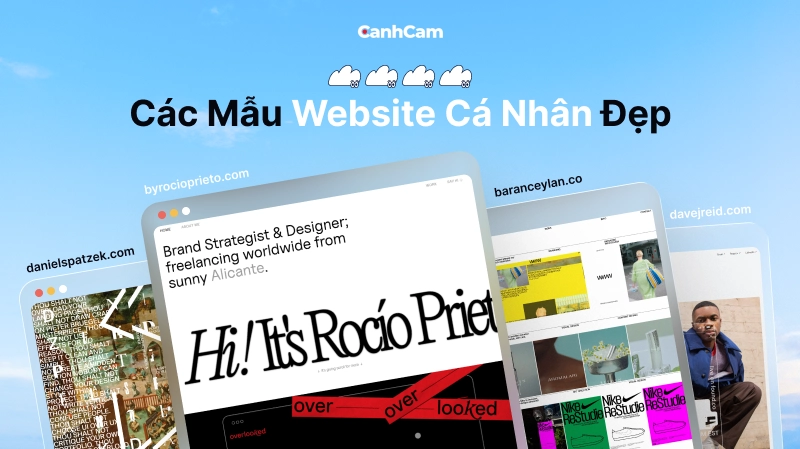 Các mẫu website cá nhân đẹp mắt