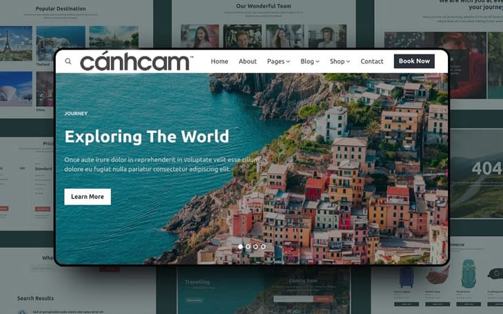 thiết kế website du lịch đẹp cần giao diện đơn giản bố cục rõ ràng