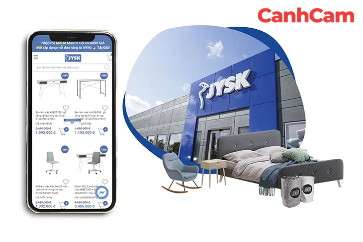 jysk3 Website bán hàng JYSK do Làm Web PRO Agency thiết kế