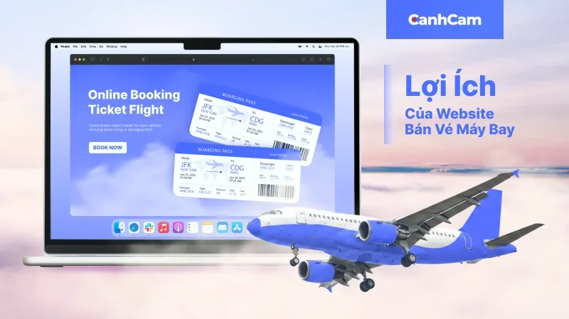 Lợi ích khi thiết kế website bán vé máy bay