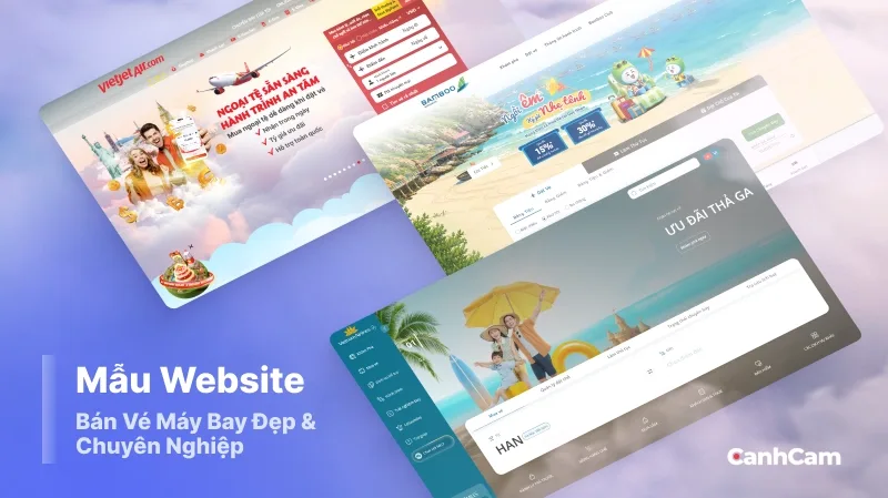 Mẫu giao diện website bán vé máy bay đẹp và chuyên nghiệp
