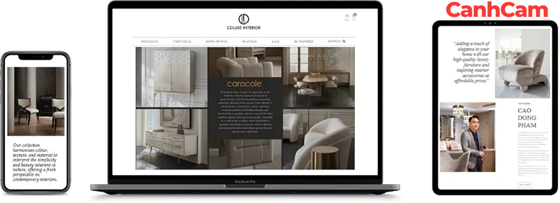 mau-website-ban-hang-csluxe Website CDLuxe do Làm Web PRO Agency thiết kế