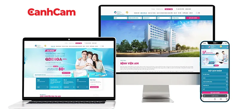 Website Bệnh viện Quốc tế Mỹ AIH do Làm Web PRO Agency thiết kế