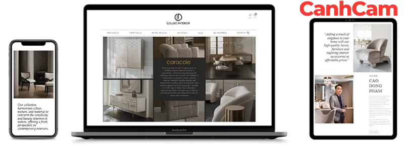 mau-website-noi-that-csluxe mẫu website nội thất cao cấp CDLuxe Interior