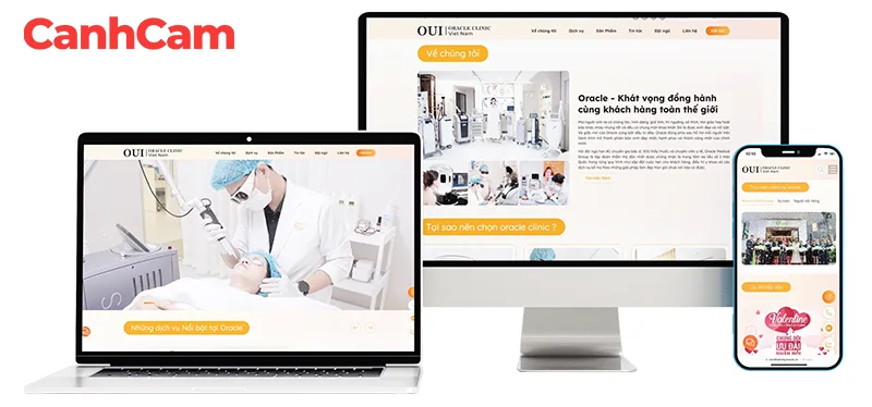 Website Oracle Clinic Việt Nam