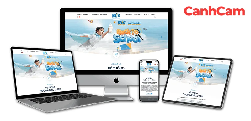 website BRIS Edu thiết kế bởi Làm Web PRO Agency