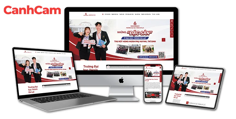 website Yersin University thiết kế bởi Làm Web PRO Agency