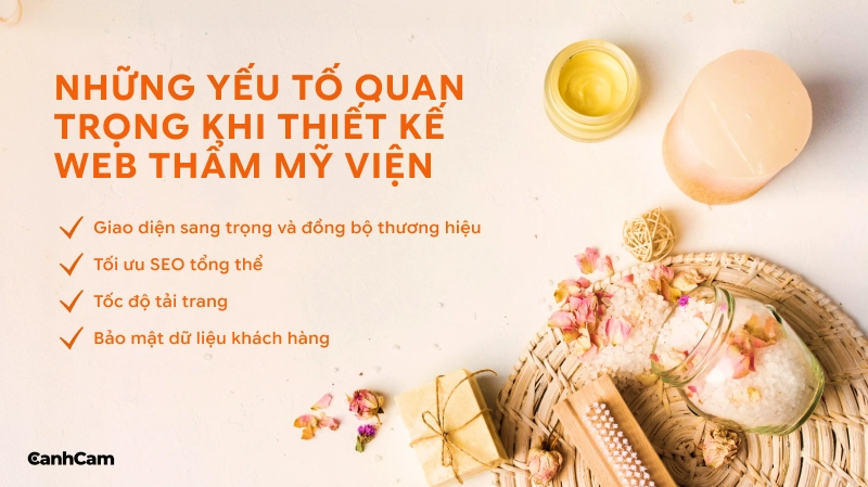 Những yếu tố quan trọng khi thiết kế web thẩm mỹ viện