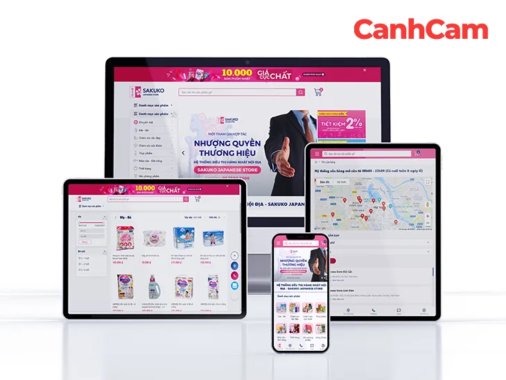 sakuko-store Website Sakuko Store do Làm Web PRO Agency thực hiện