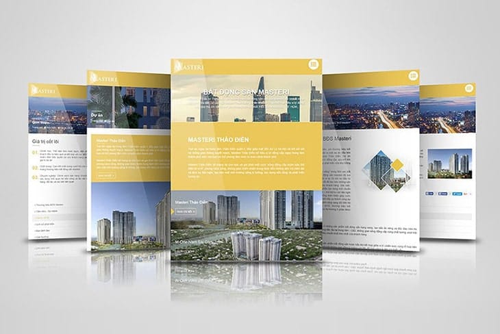 Masteri mẫu website bất động sản tốt nhất hiện nay do Làm Web PRO Agency thiết kế