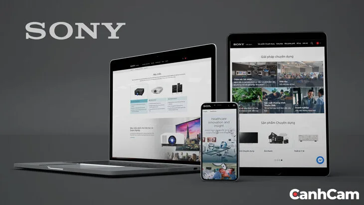 Làm Web PRO Agency thiết kế website bán điện thoại cho Sony