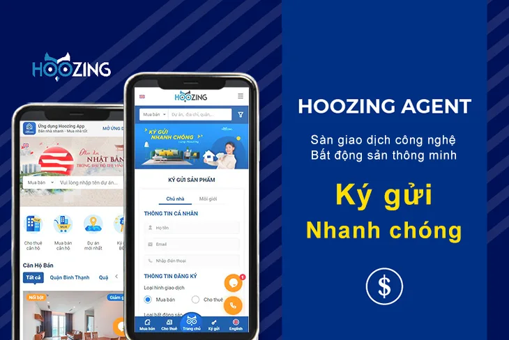 Website bất động sản Hoozing do Làm Web PRO Agency thiết kế