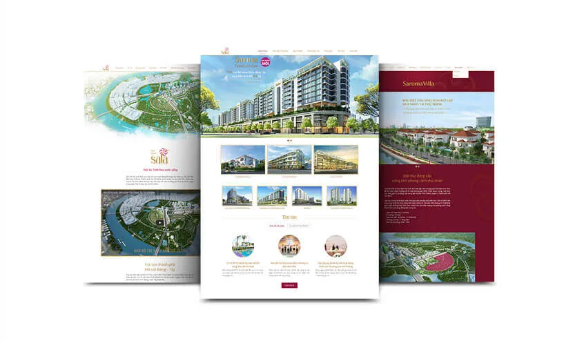 Website bất động sản Khu đô thị Sala do Làm Web PRO Agency thiết kế