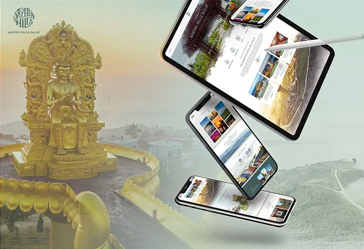 Website du lịch Samten Hills