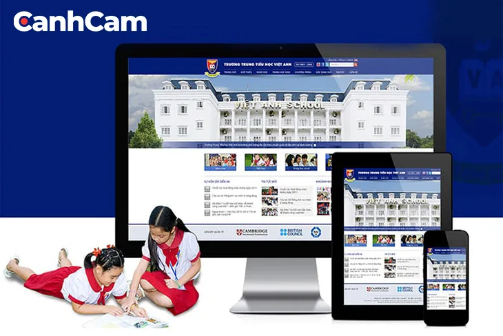 Làm Web PRO Agency thiết kế website Trường quốc tế Việt Anh