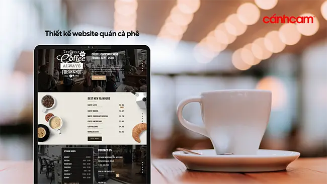 Những tính năng quan trọng khi thiết kế website quán cà phê