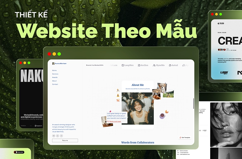 Giới thiệu thiết kế website theo mẫu