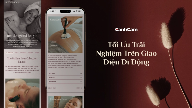 Tối ưu trải nghiệm website spa trên giao diện di động