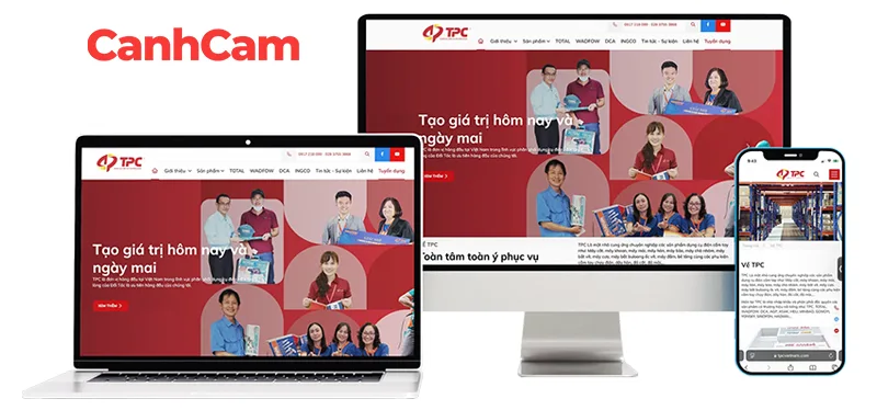 tpc-website-gioi-thieu-san-pham TPC Việt Nam website giới thiệu sản phẩm mà Làm Web PRO Agency đã thiết kế
