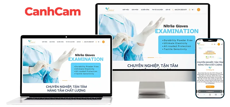 vietgloves-website-gioi-thieu-san-pham VietGlove website giới thiệu sản phẩm mà Làm Web PRO Agency đã thiết kế